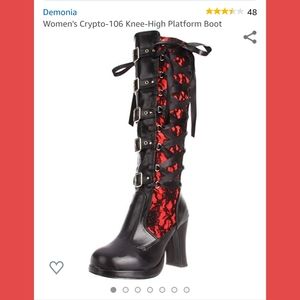 Pleaser Crypto-106 knee high boot